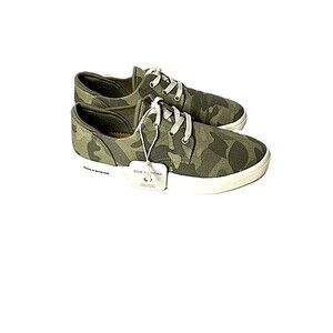 Sun + Stone Kiva Camo Green Sneakers Men’s Size 9M New With Box Casual Canvas Sh
